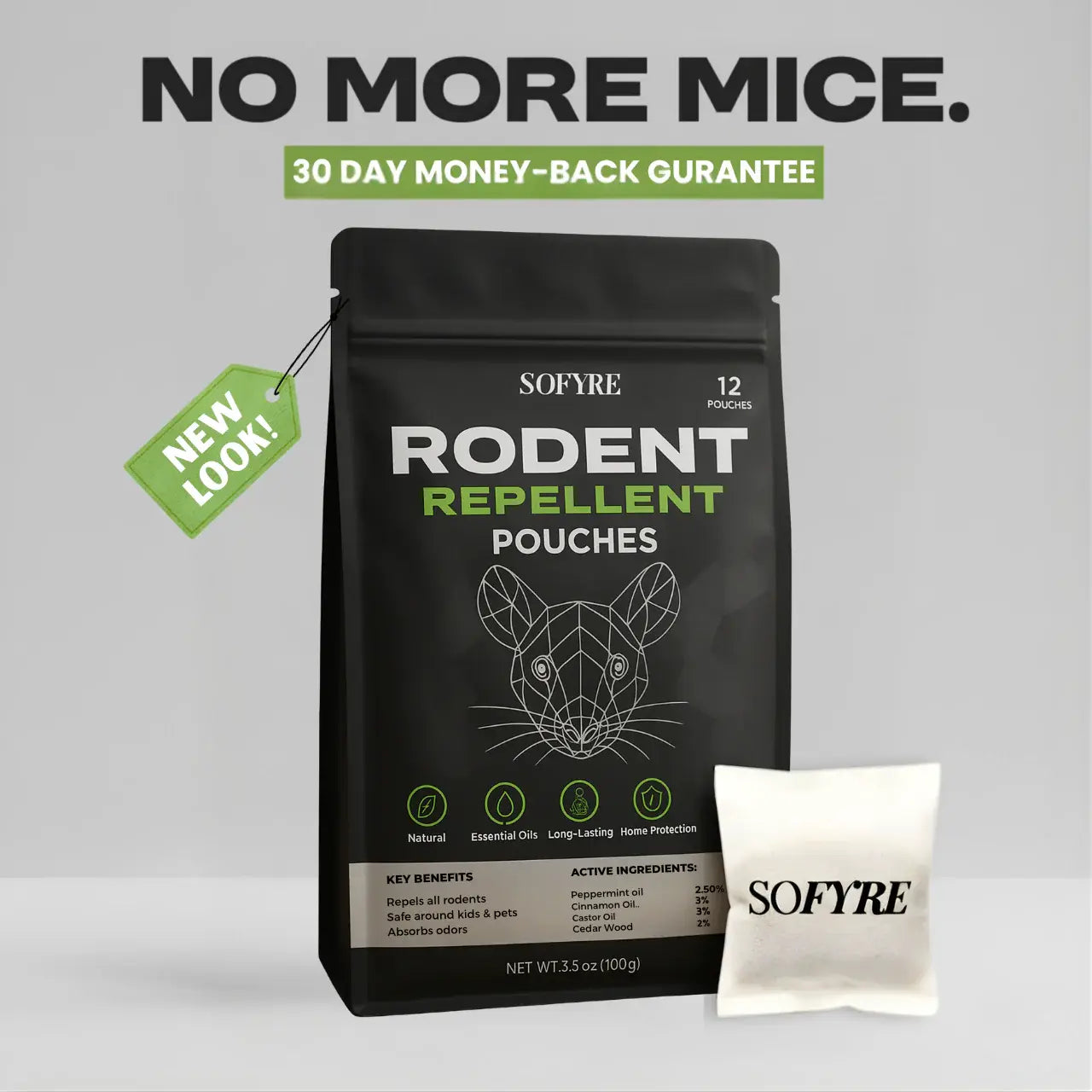 Rodent Repellent Pouches (Split)