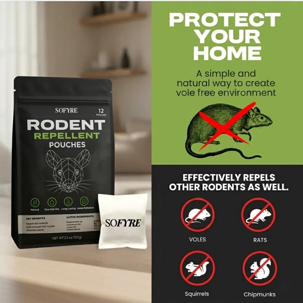 Vole Repellent Pouches